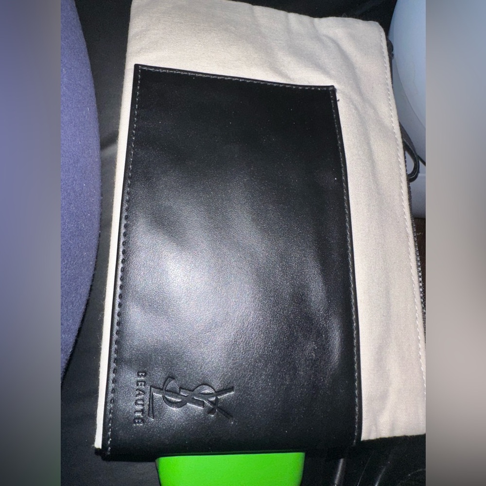 YSL BEAUTE Large Cotton Pouch With Pocket Makeup Pouch